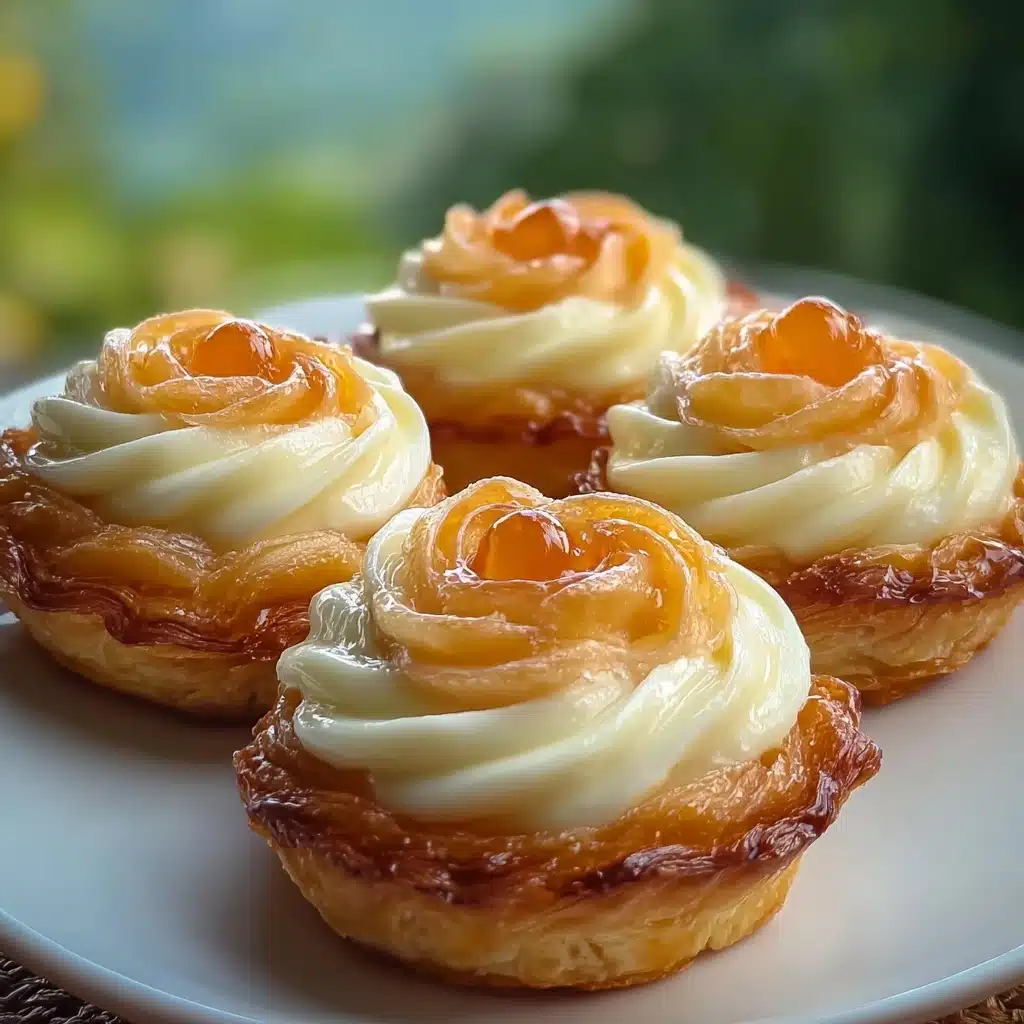 Peach Pie Cruffins Recipe - Recipe Image