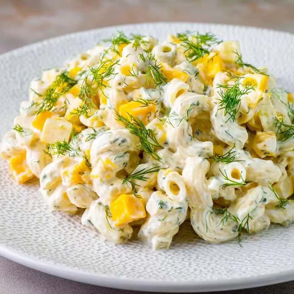 Dill Pickle Pasta Salad Recipe - Recipe Image