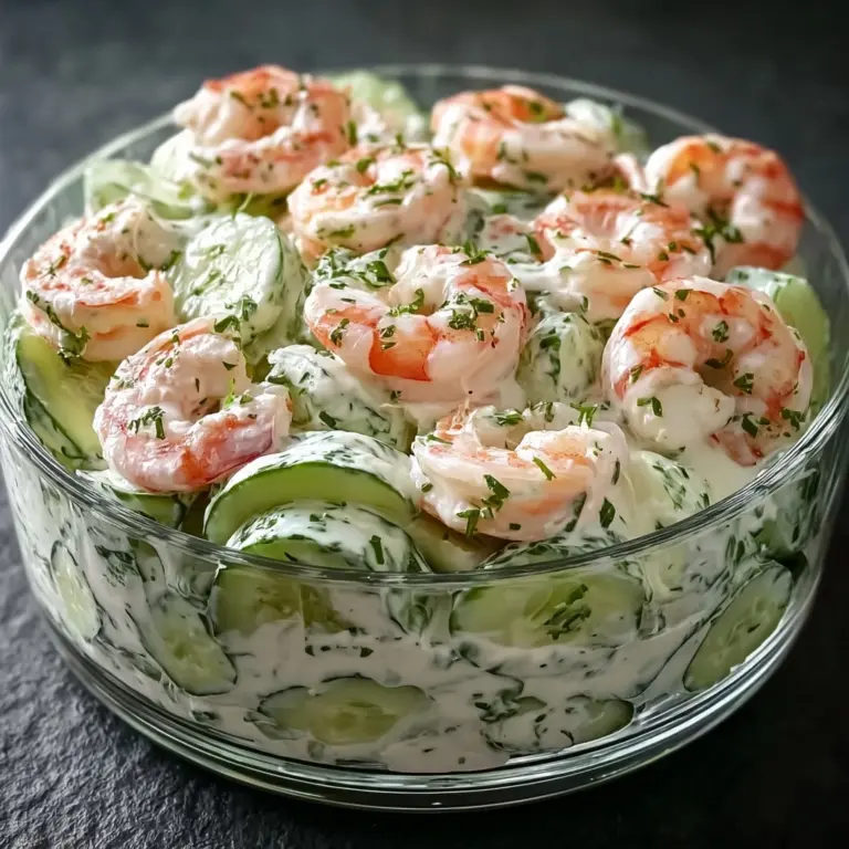Creamy Cucumber Shrimp Salad Recipe
