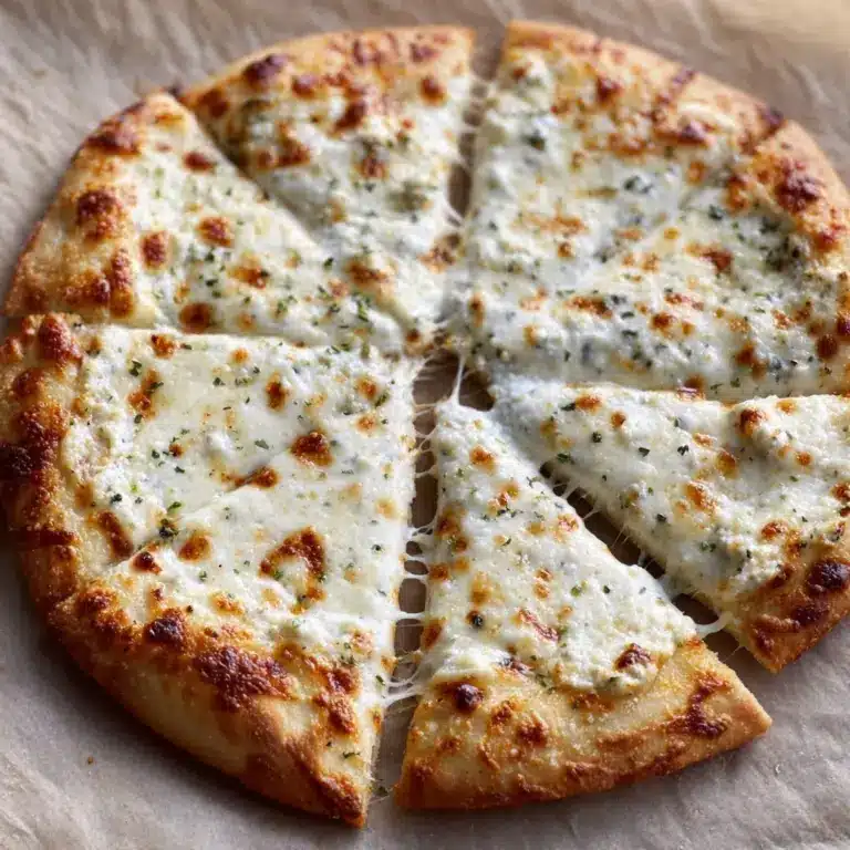 White Pizza with Garlic Recipe