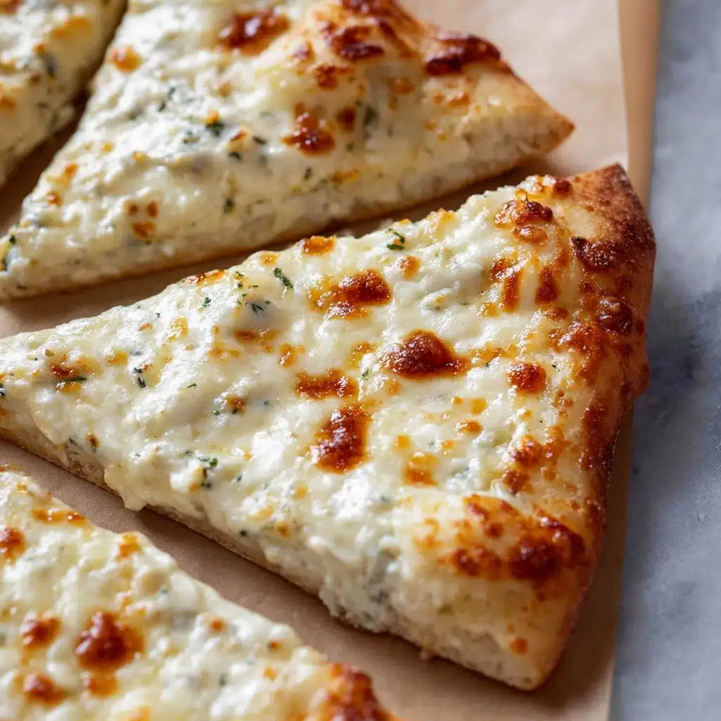 White Pizza with Garlic Recipe - Recipe Image