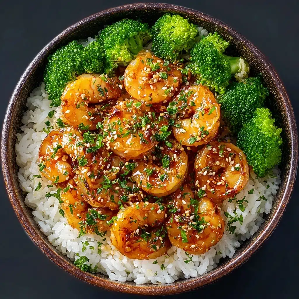 Honey Garlic Shrimp Bowls Recipe - Recipe Image