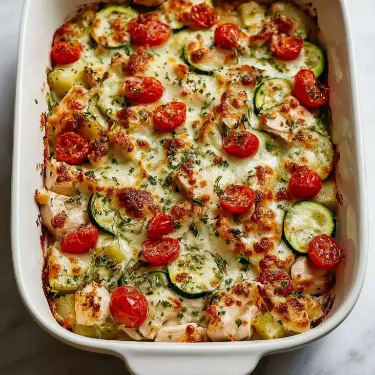 Best Mediterranean Chicken Zucchini Bake Recipe