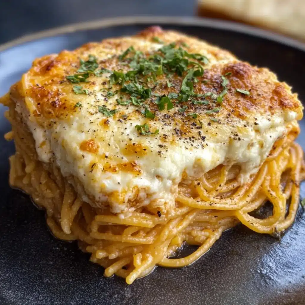 Baked Cream Cheese Spaghetti Casserole Recipe - Recipe Image
