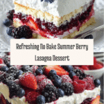 No Bake Summer Berry Lasagna Recipe