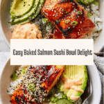 Baked Salmon Sushi Bowl Recipe