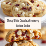 White Chocolate Cranberry Cookies Recipe