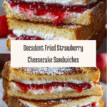 Fried Strawberry Cheesecake Sandwiches Recipe