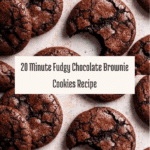 20 Minute Fudgy Chocolate Brownie Cookies Recipe