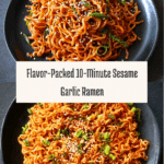 10 Minute Sesame Garlic Ramen Noodles Recipe
