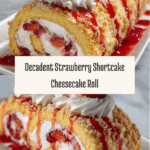 Homemade Strawberry Shortcake Cheesecake Roll Recipe