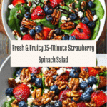 15-Minute Strawberry Spinach Salad Recipe