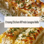 Chicken Alfredo Lasagna Rolls Recipe