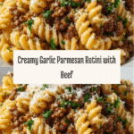 Beef and Rotini in Garlic Parmesan Sauce Recipe