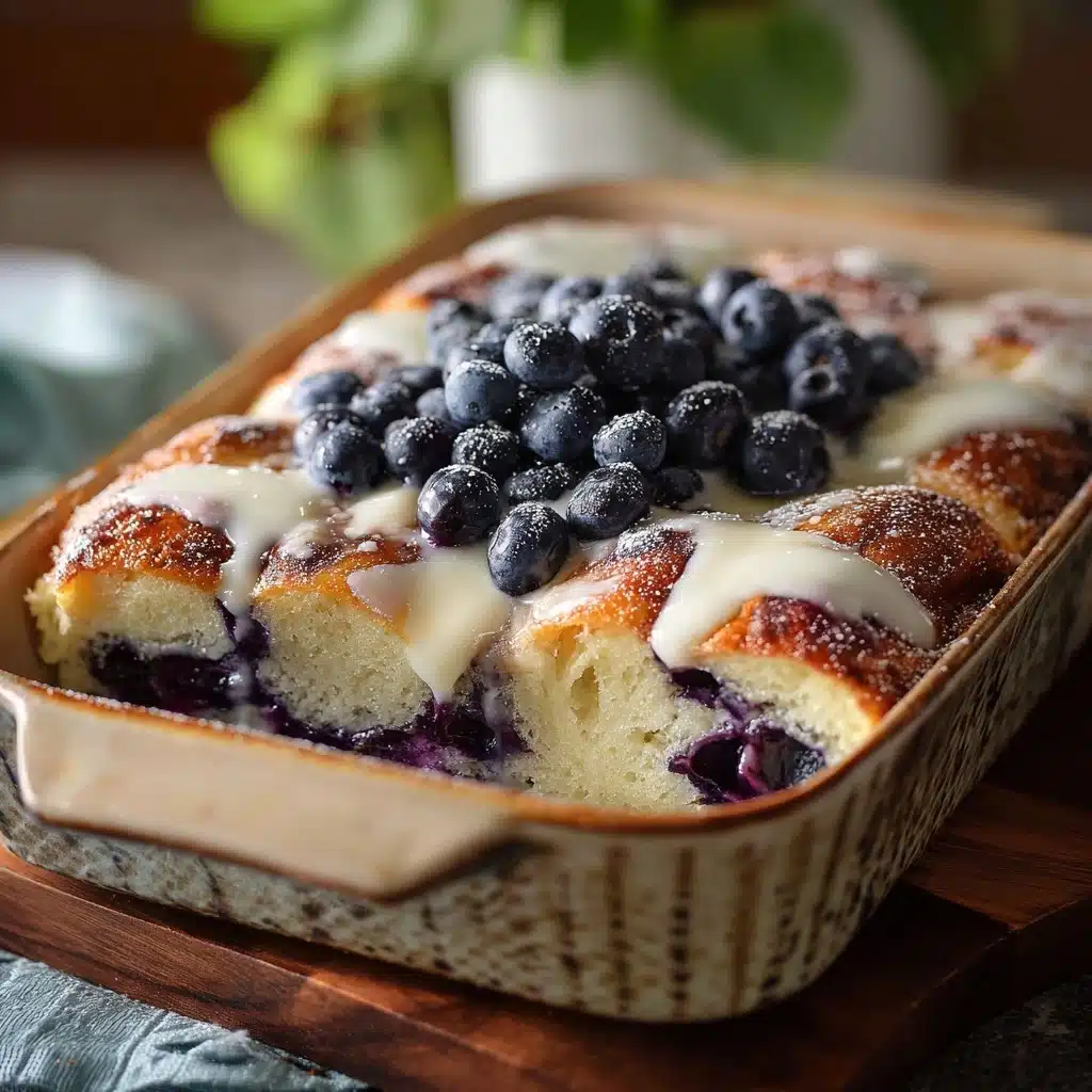 Blueberry Buttermilk Pancake Casserole Recipe - Recipe Image