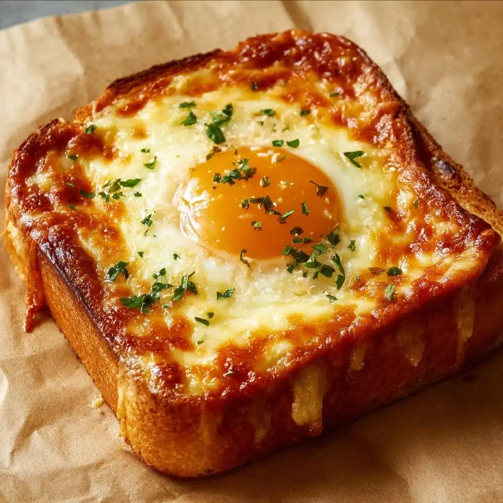 Cheesy Egg Toast – Easy Breakfast Idea Recipe - Recipe Image
