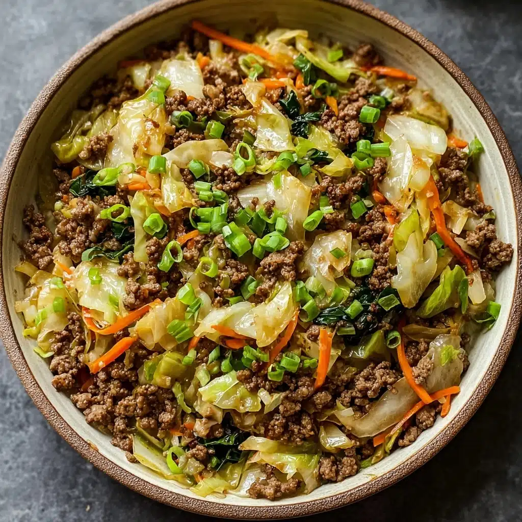 Chinese Ground Beef and Cabbage Stir Fry Recipe - Recipe Image