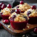 Cherry Cobbler Muffins Recipe