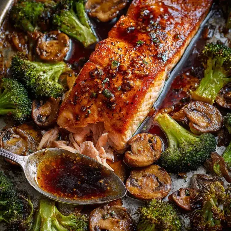 Sheet Pan Lemon Garlic Butter Salmon Recipe