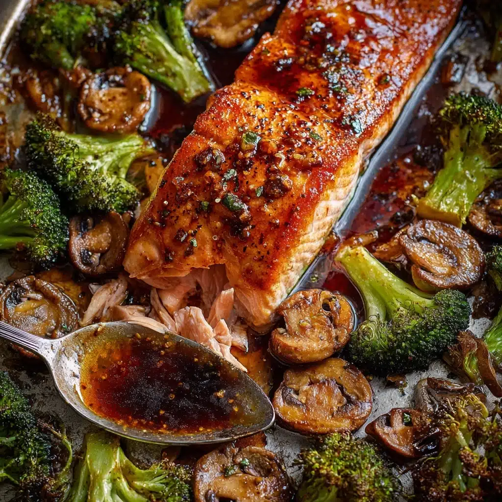 Sheet Pan Lemon Garlic Butter Salmon Recipe - Recipe Image