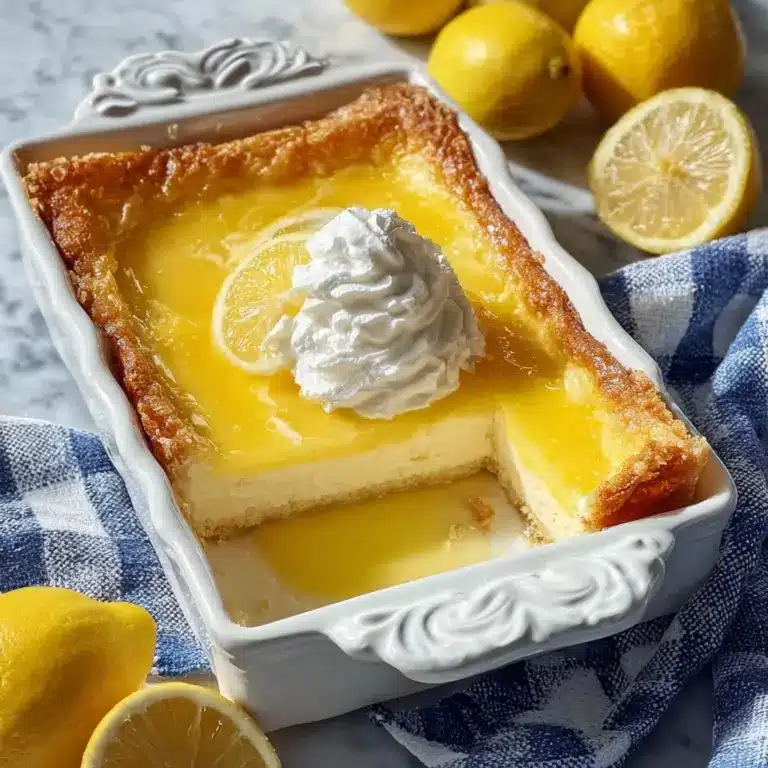 4-Ingredient Lemon Cream Cheese Dump Cake Recipe
