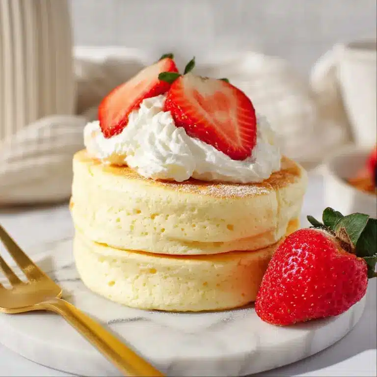 Fluffy Japanese Soufflé Pancakes Recipe