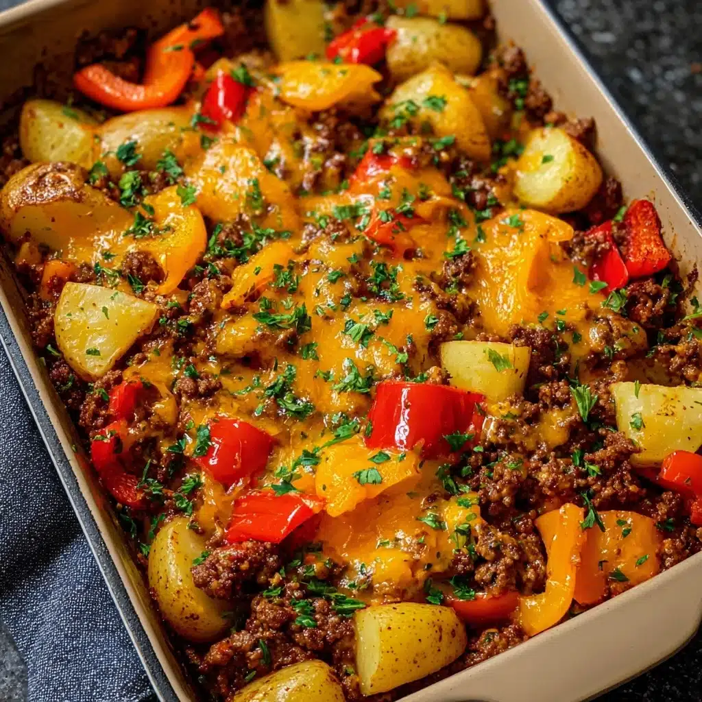 Southwestern Beef and Pepper Bake Recipe - Recipe Image