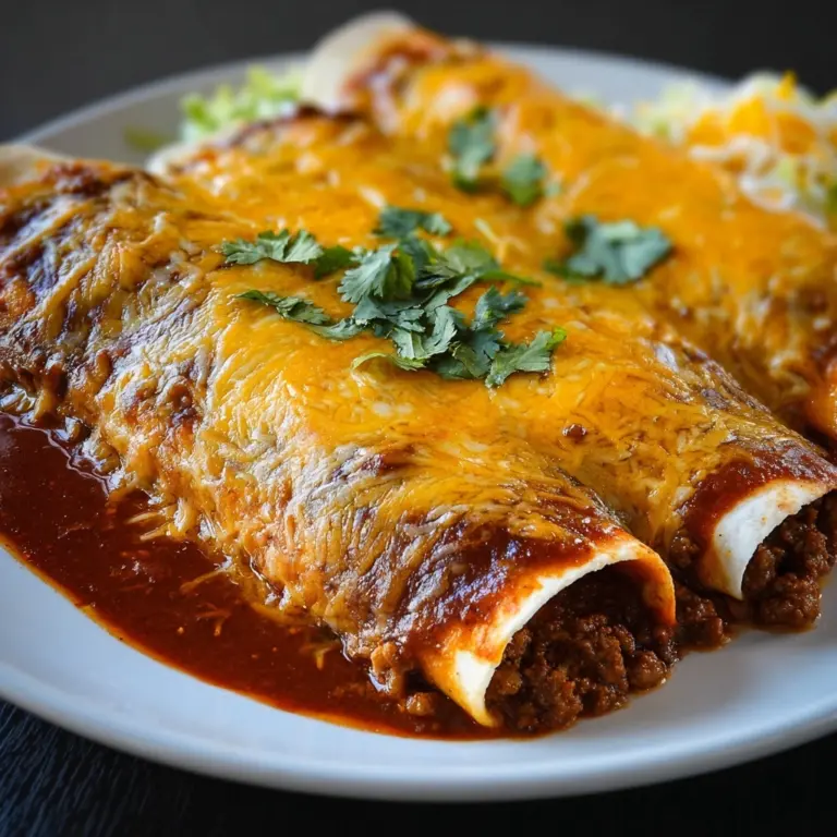 Easy Cheesy Beef Enchiladas Ready in Under 30 Minutes Recipe