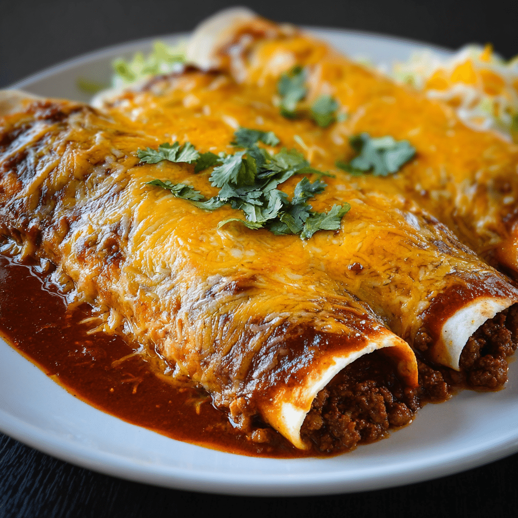Easy Cheesy Beef Enchiladas Ready in Under 30 Minutes Recipe - Recipe Image