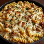 The Best Crockpot Garlic Parmesan Chicken Pasta Recipe