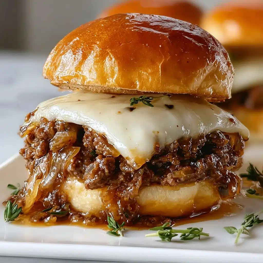 Irresistible French Onion Beef Sloppy Joes Recipe - Recipe Image