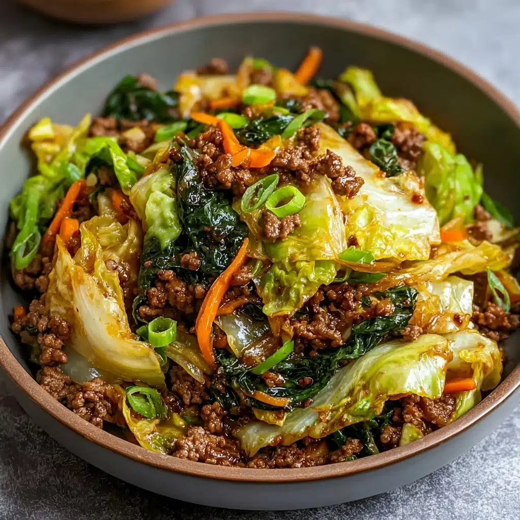 Chinese Ground Beef and Cabbage Stir Fry Recipe - Recipe Image