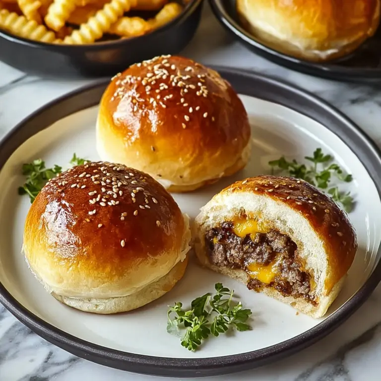 Garlic Parmesan Cheeseburger Bombs Recipe
