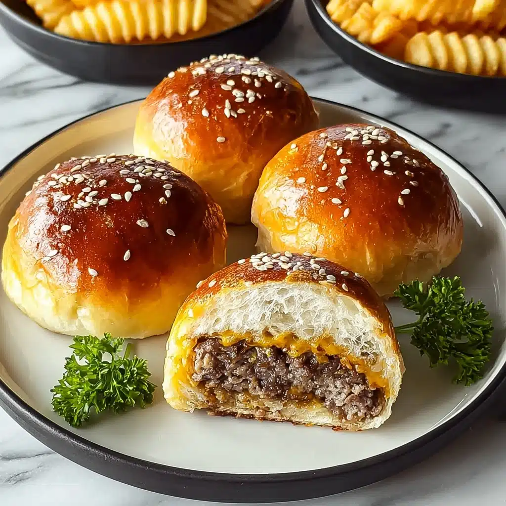 Garlic Parmesan Cheeseburger Bombs Recipe