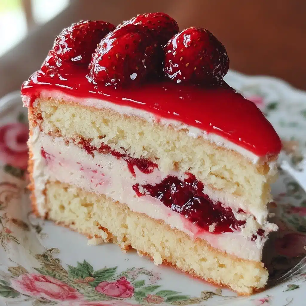 Strawberries and Cream Cake Recipe - Recipe Image