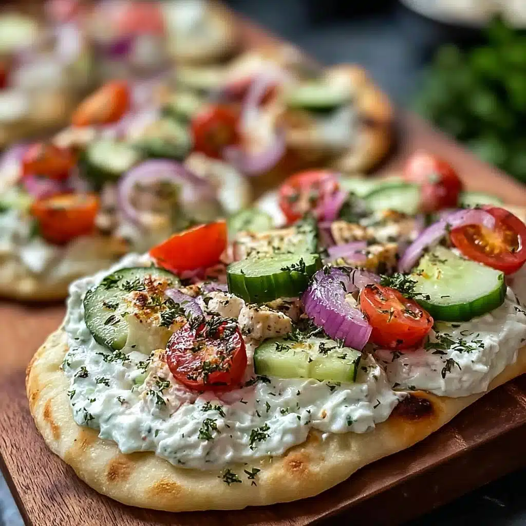 Tzatziki Chicken Pizza Recipe - Recipe Image