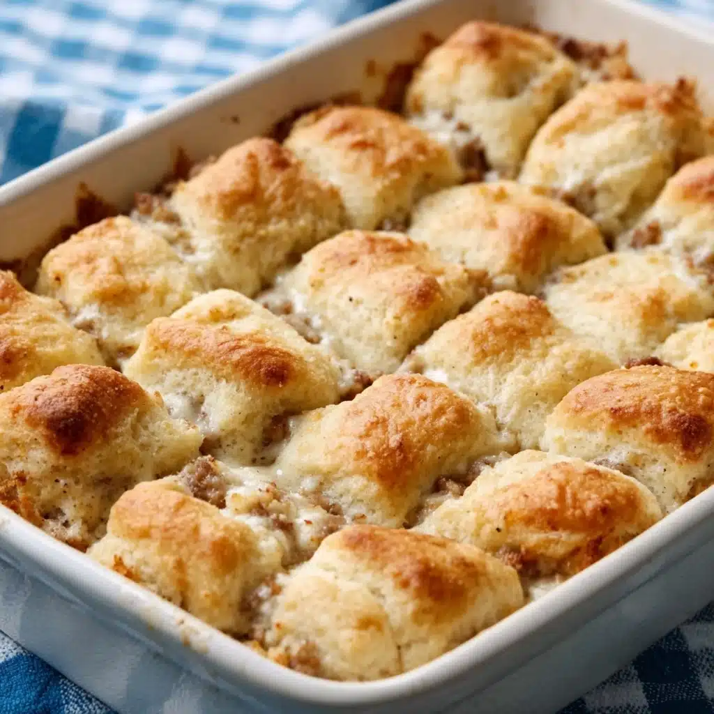 Biscuits and Gravy Casserole Recipe - Recipe Image