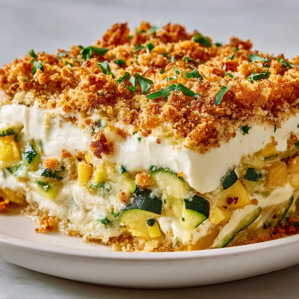 Quick Baked Zucchini Parmesan Casserole Recipe - Recipe Image