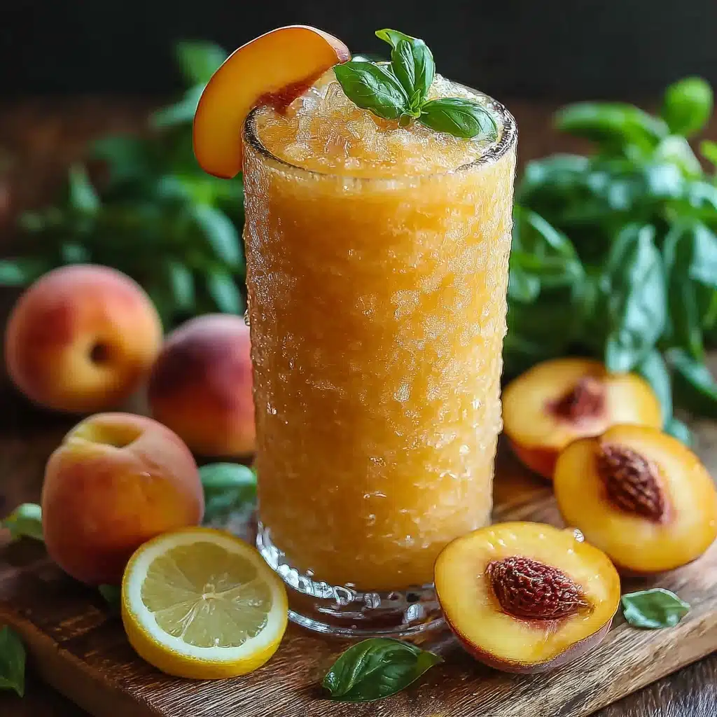 Frozen Peach Lemonade Recipe - Recipe Image
