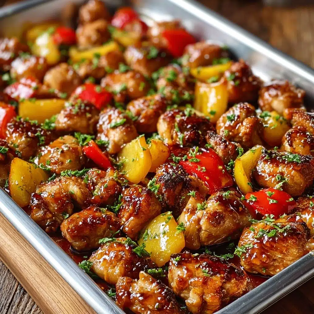 Hawaiian Chicken Sheet Pan Recipe - Recipe Image