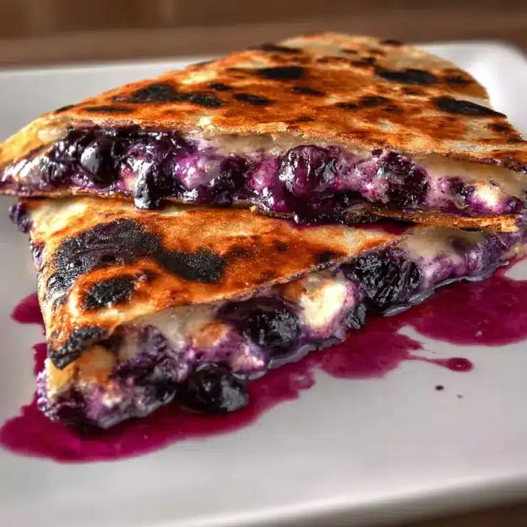 Blueberry Breakfast Quesadilla Recipe