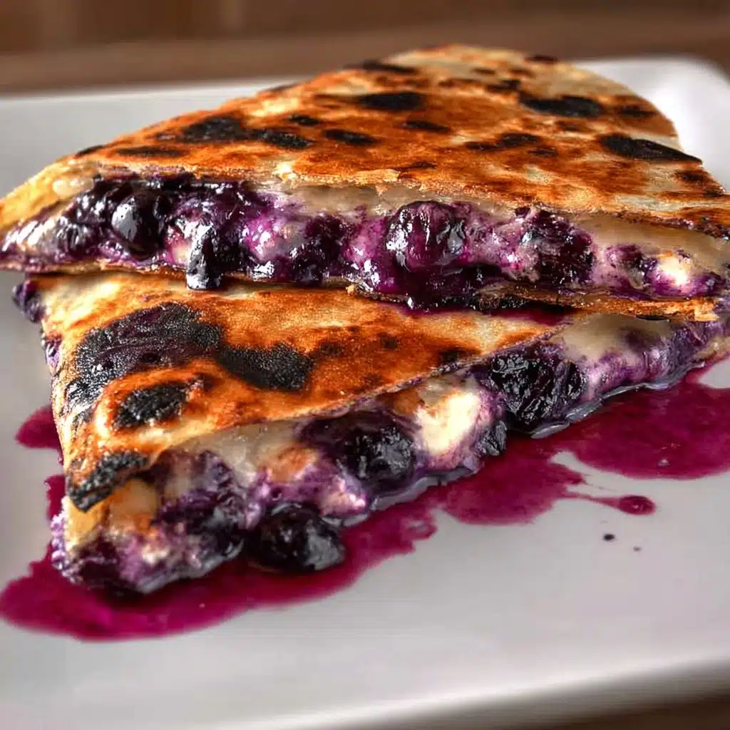 Blueberry Breakfast Quesadilla Recipe - Recipe Image
