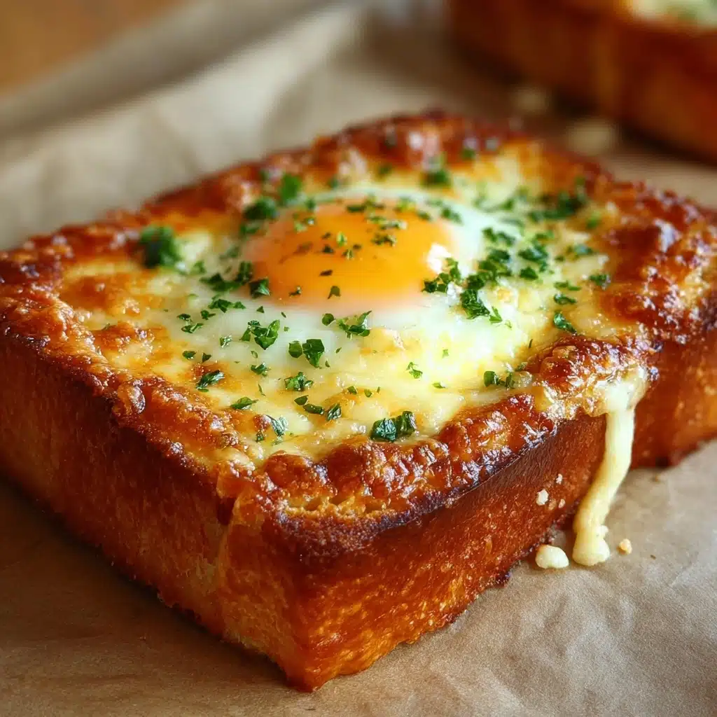 Cheesy Egg Toast – Easy Breakfast Idea Recipe - Recipe Image
