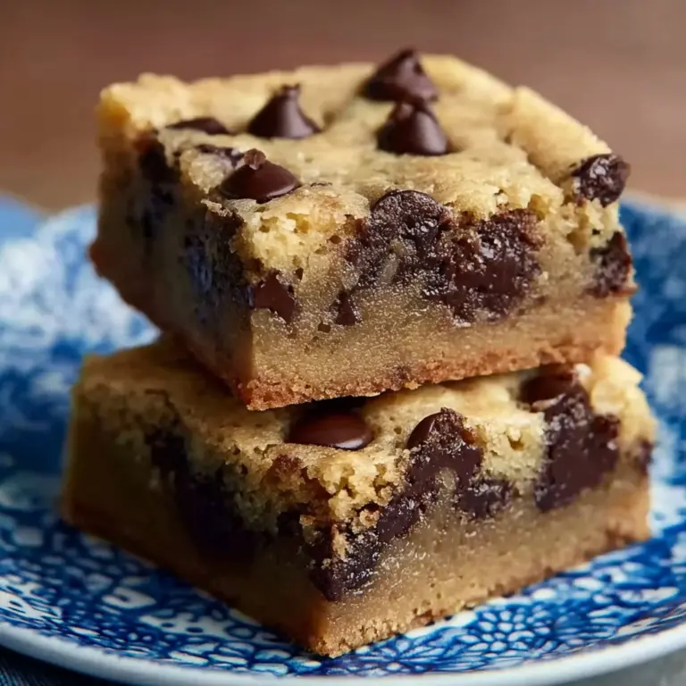 Melt-in-Your-Mouth Chocolate Chip Cookie Bars Recipe