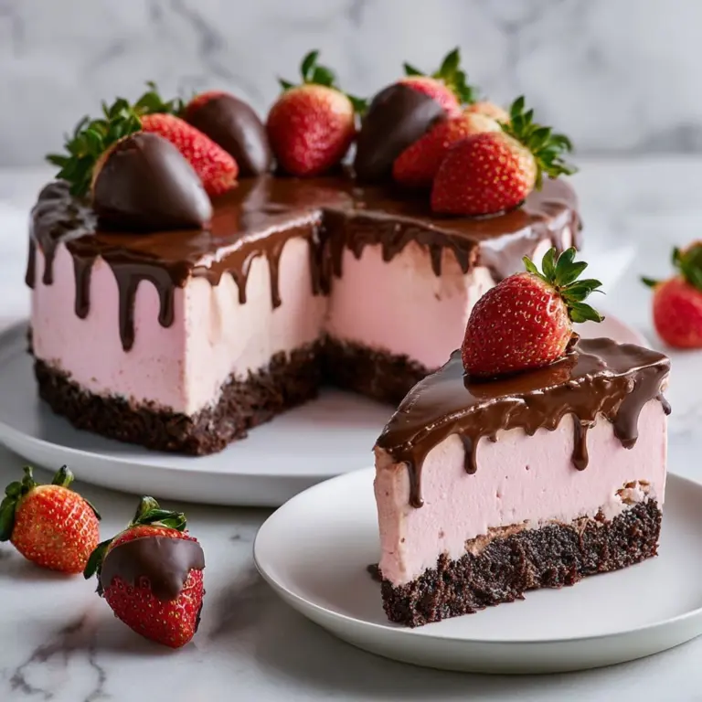 Chocolate Covered Strawberry Cheesecake Recipe