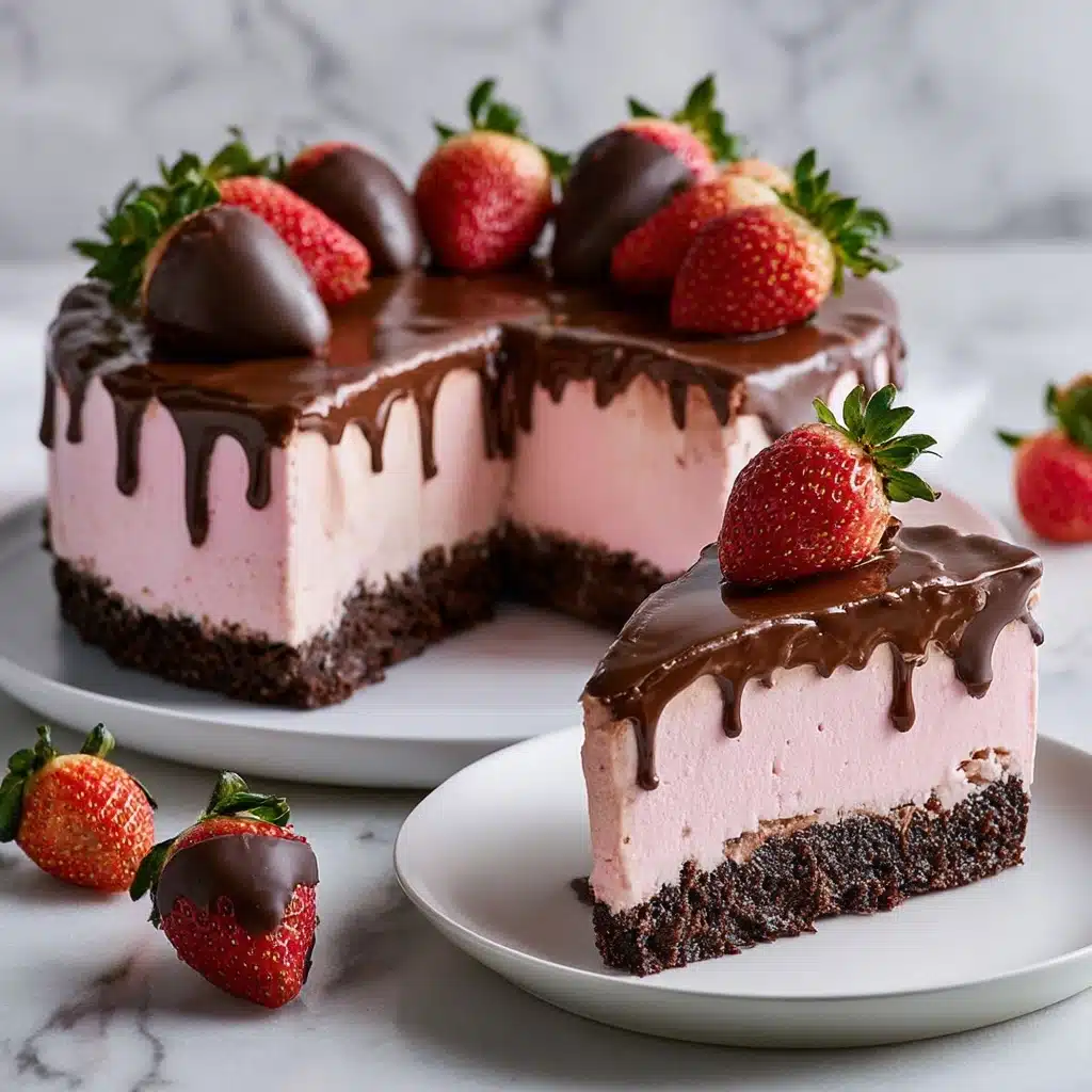 Chocolate Covered Strawberry Cheesecake Recipe