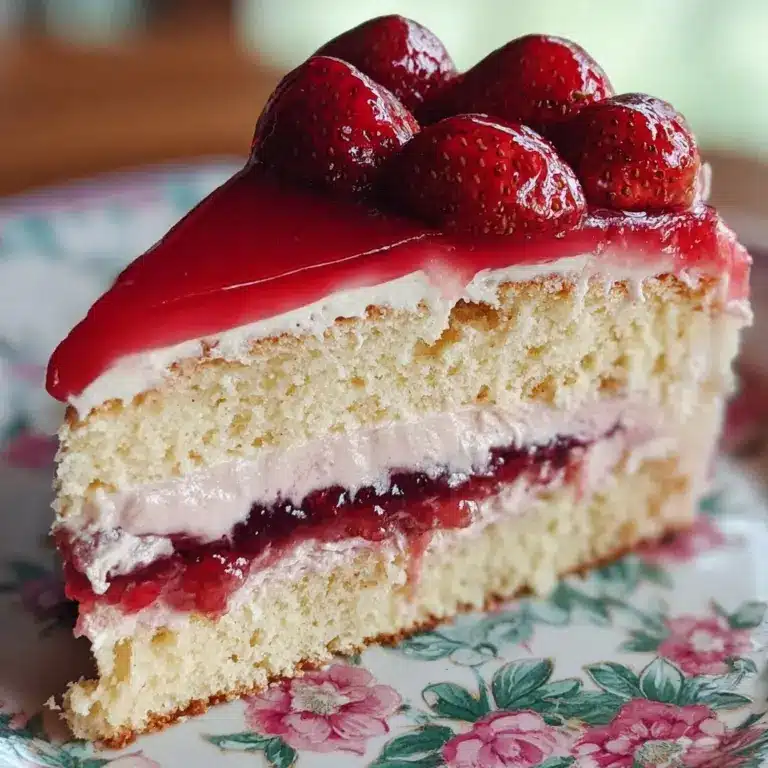 Strawberries and Cream Cake Recipe