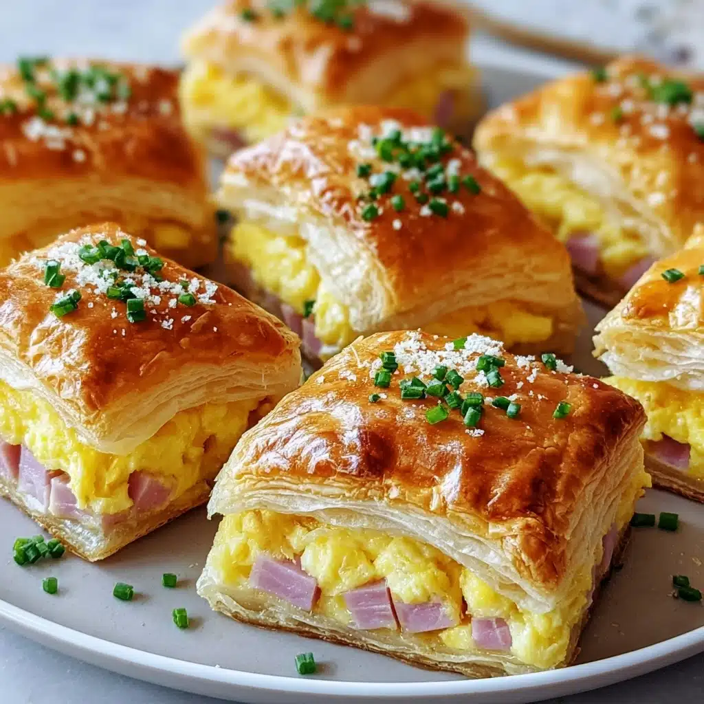 Ham and Cheese Croissant Breakfast Casserole Delight Recipe