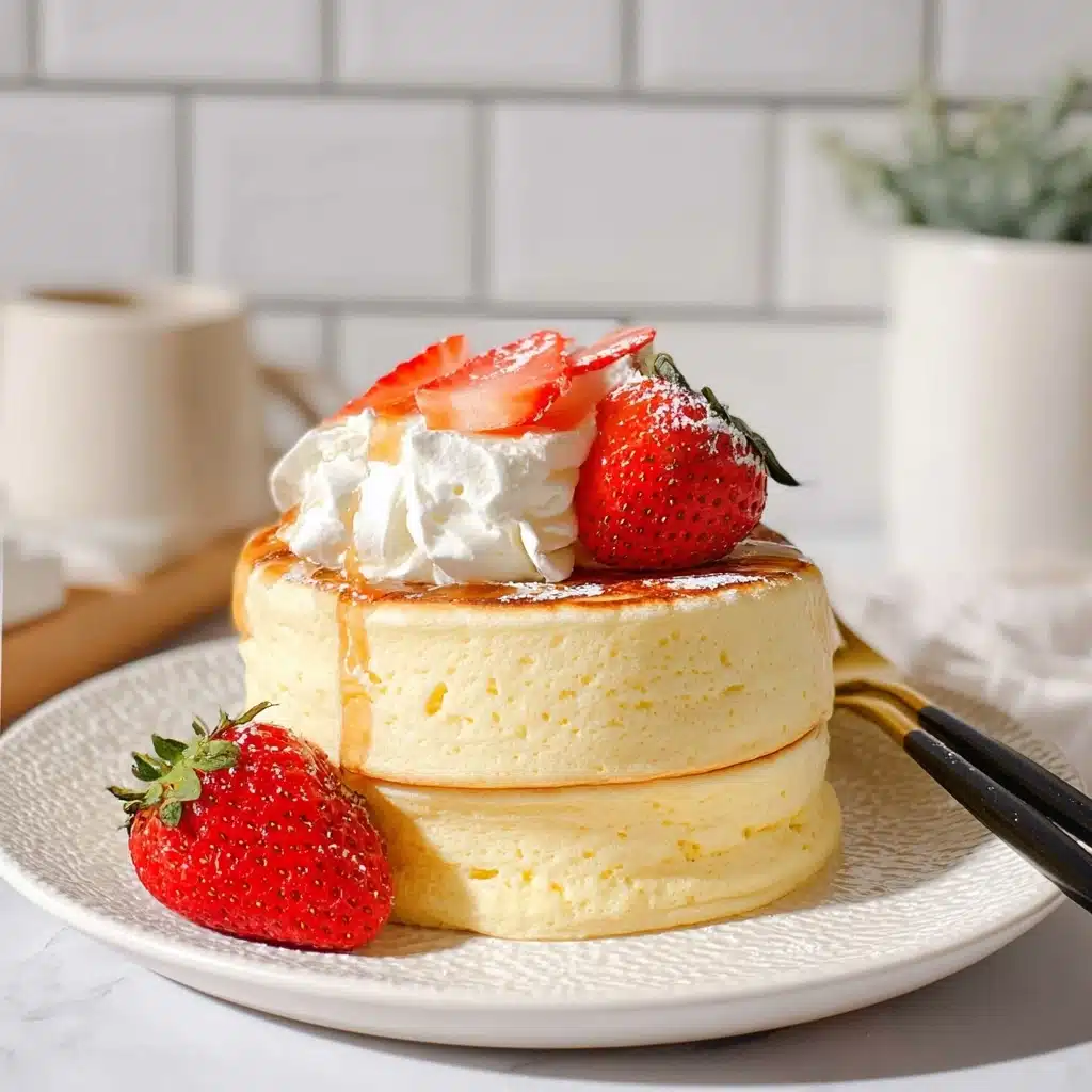 Fluffy Japanese Soufflé Pancakes Recipe - Recipe Image