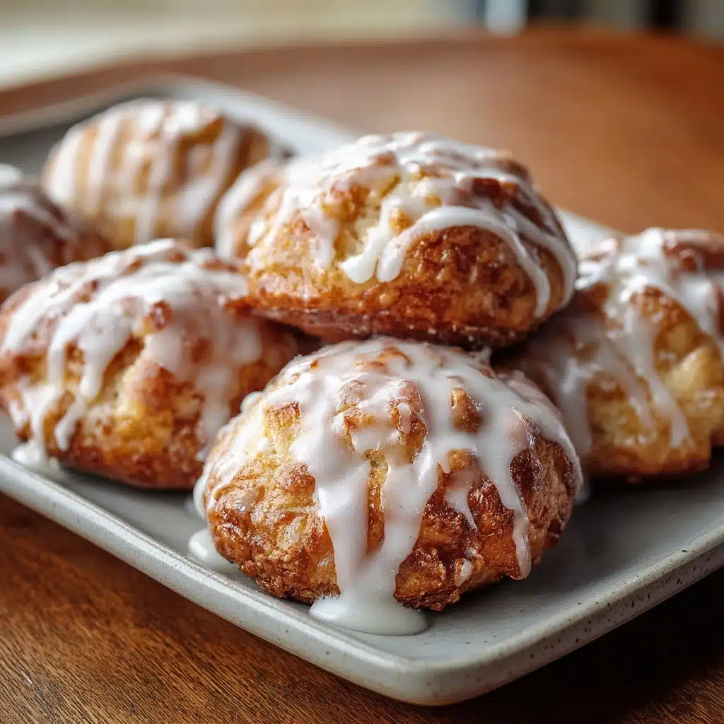 Baked Apple Fritters with Glaze Recipe - Recipe Image